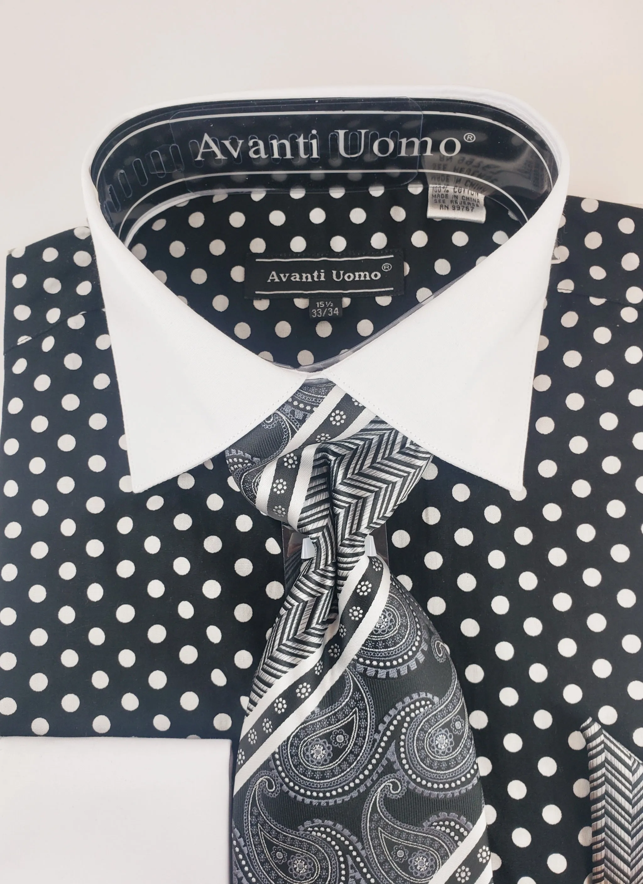 Avanti Uomo Polka Dot Dress shirt