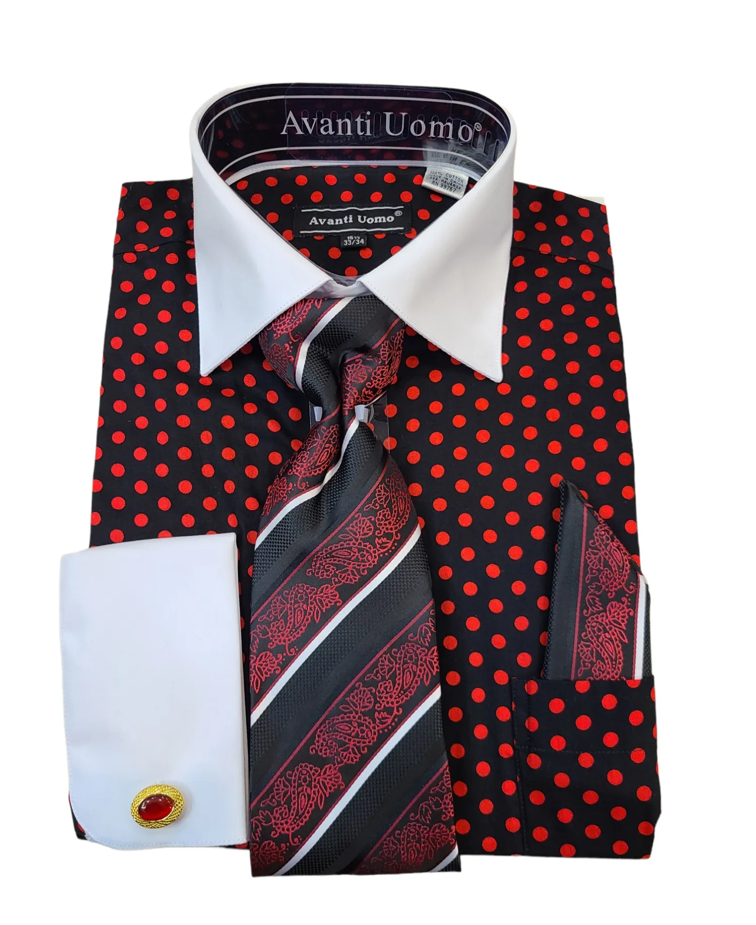 Avanti Uomo Polka Dot Dress shirt