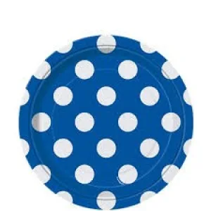 Blue Polka Dot - Paper Side Plates
