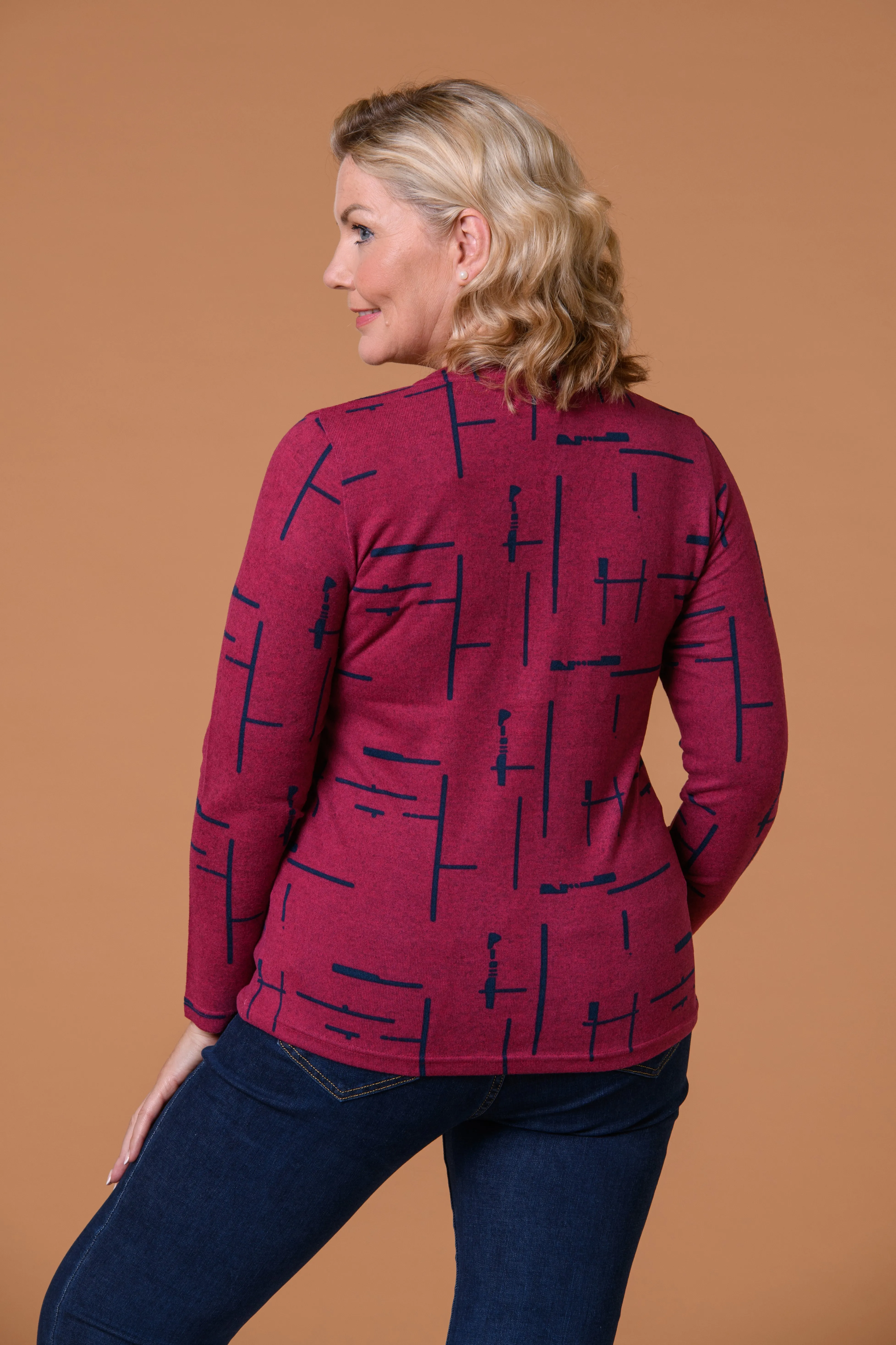 Brushed Graffiti Top PINK