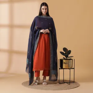 Chanderi Cotton Tencel Unstitched Suit Set