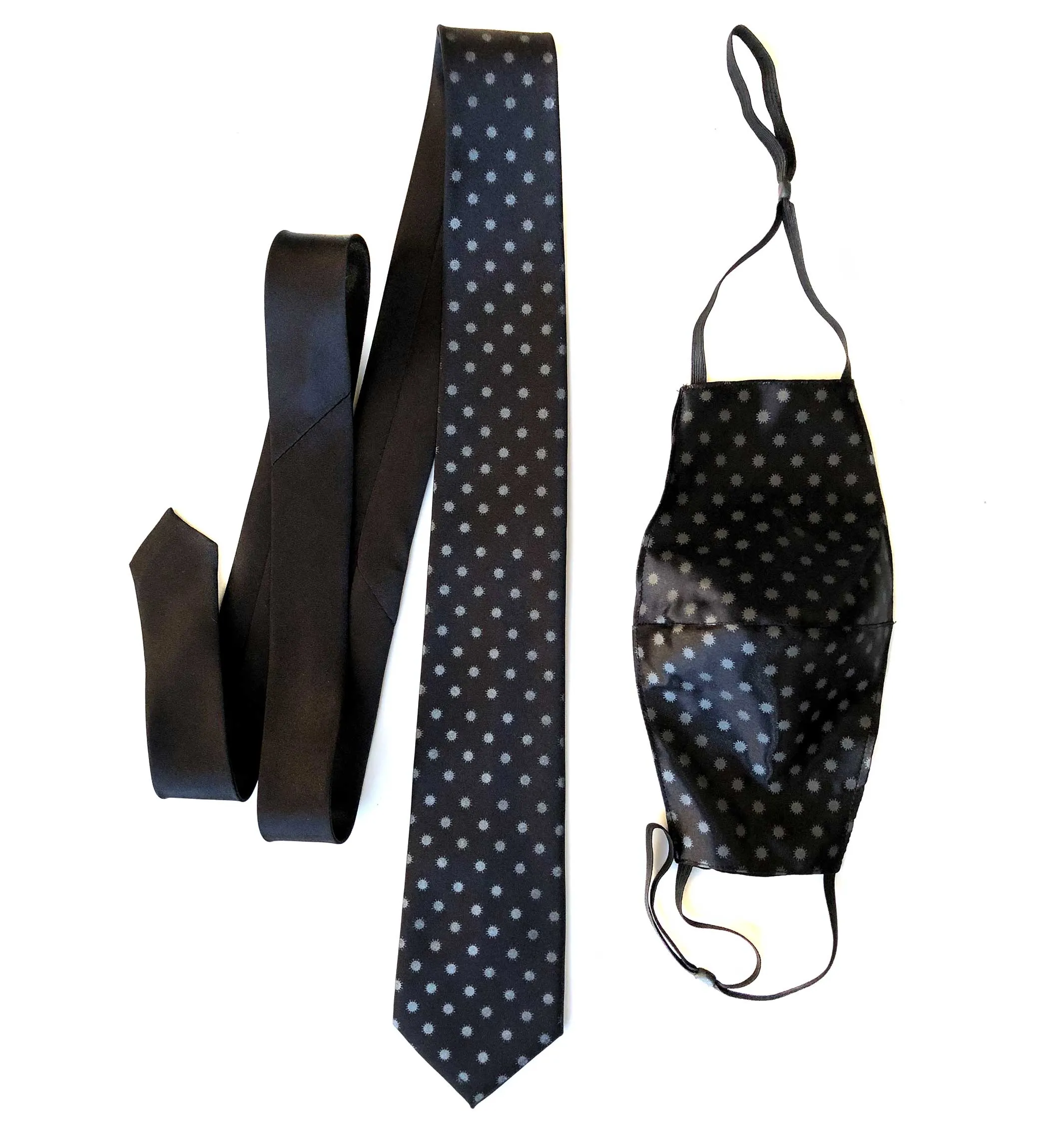 Corona Necktie. Coronavirus polka dot tie, viral tie