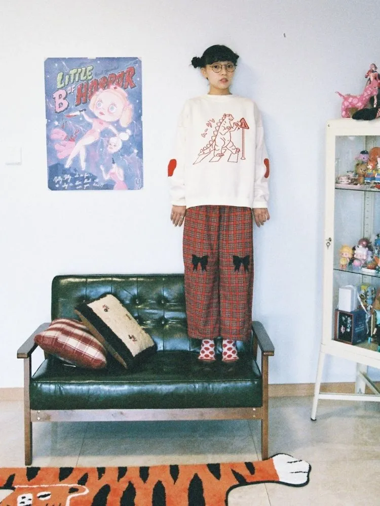 Godzilla knitted sweatshirt【s0000003624】