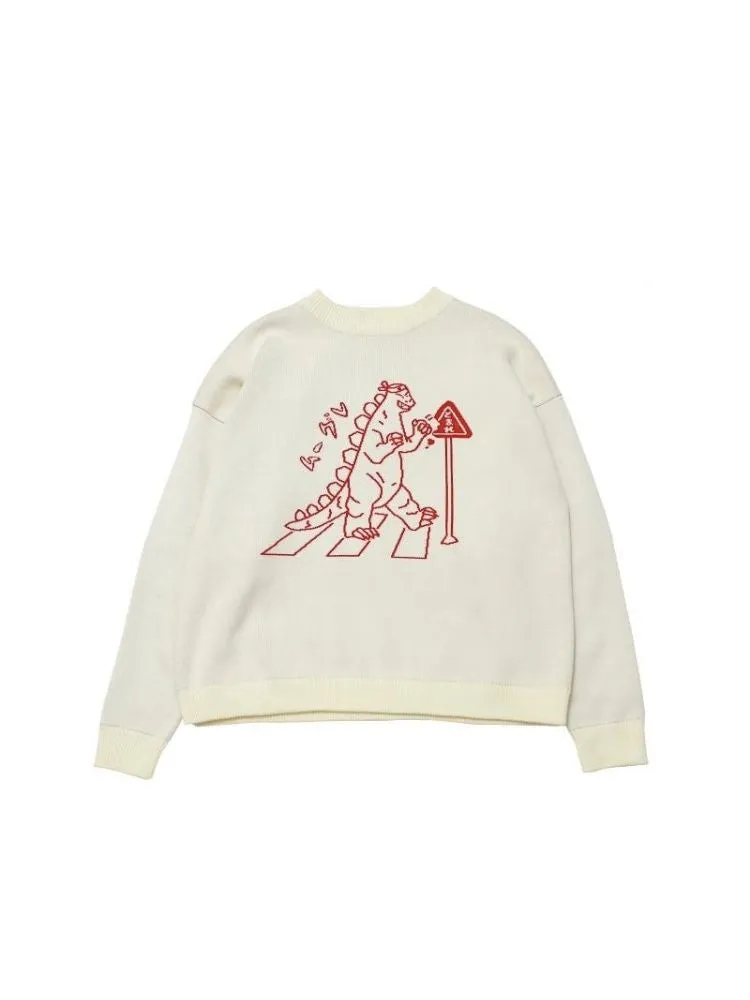 Godzilla knitted sweatshirt【s0000003624】