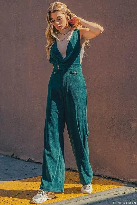 Hunter Cord Jumper Overalls