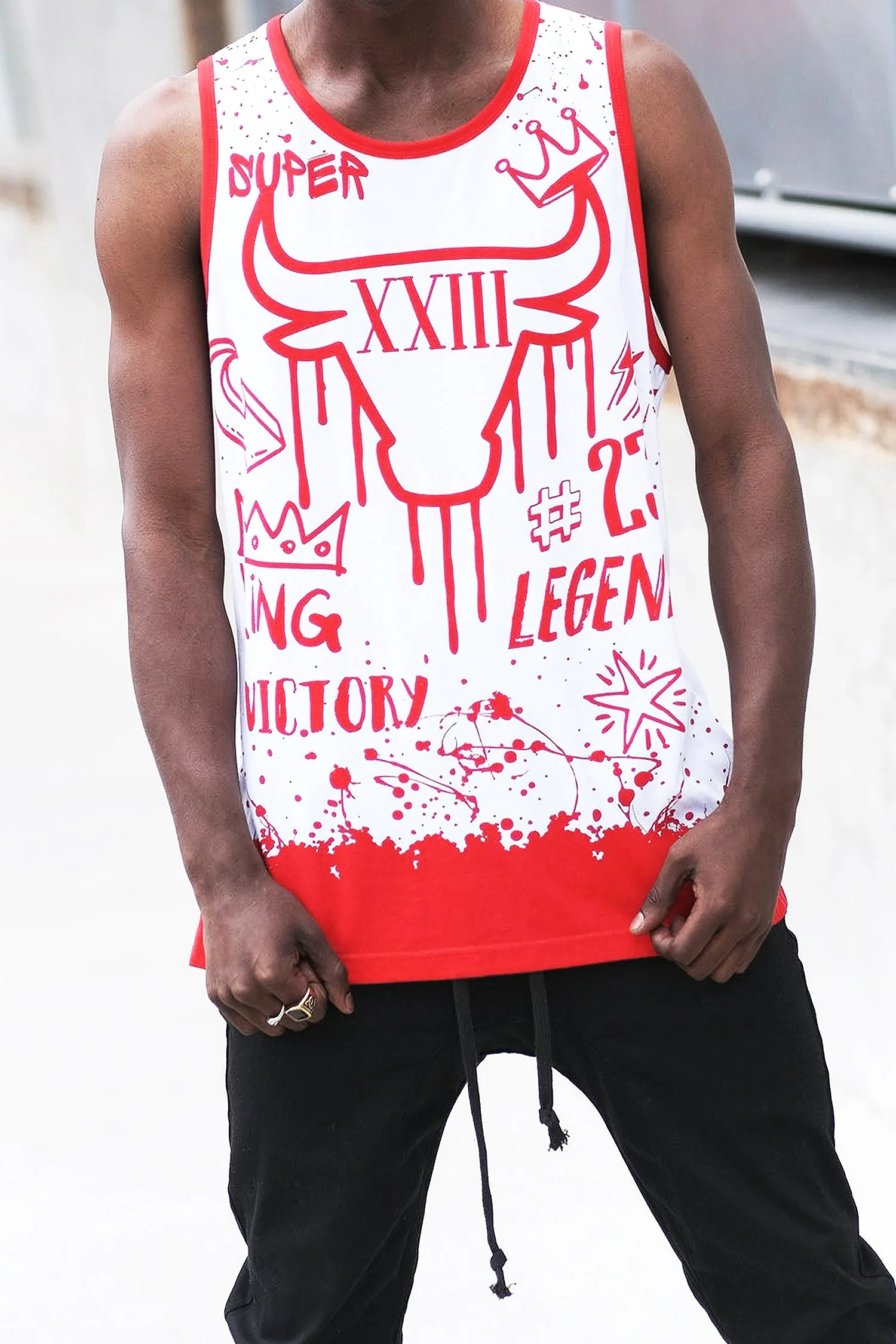 Men's Legend Graffiti Graphic Tank Top