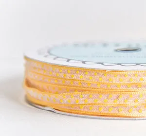 organdy sheer polka dot - papaya
