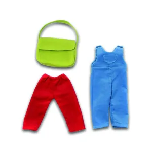 Pants, Overalls and Purse Set