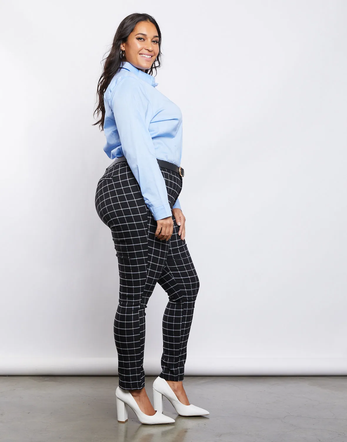 Plus Size Button Down Blouse