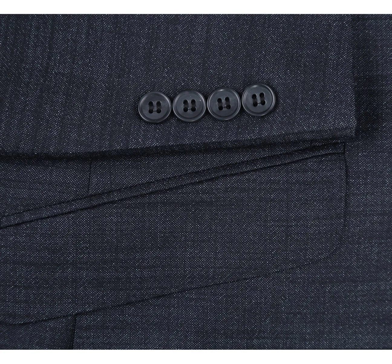 RENOIR Charcoal Two Piece Slim Fit Wool Blend Suit 558-2